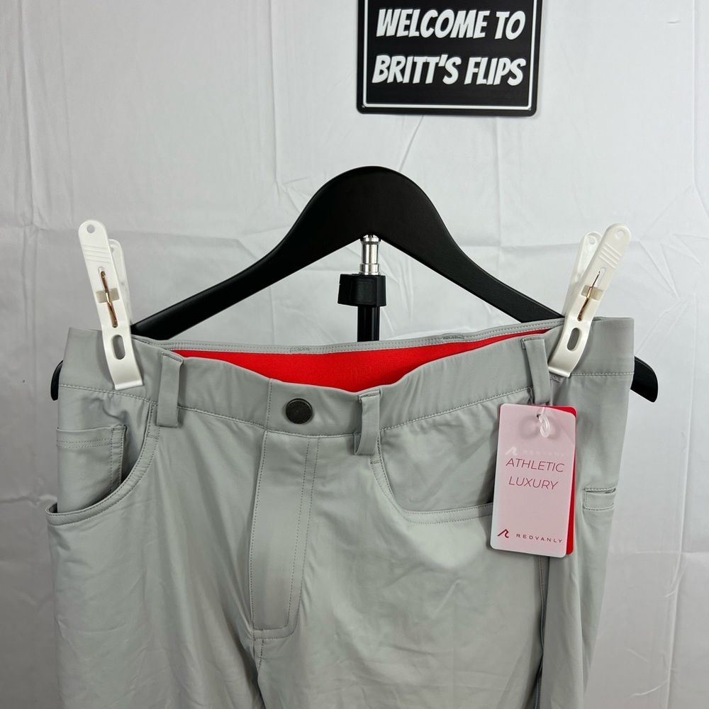 NWT Redvanly Kent Pull On Golf Pants Men’s Size Small Gray - Picture 2 of 10